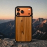 Накладка SkinBacker Wood для Apple iPhone 17 Pro Max Римская оливка