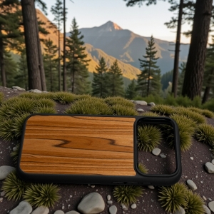 Накладка SkinBacker Wood для Apple iPhone 17 Pro Max Римская оливка