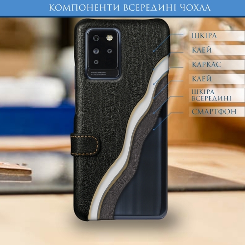 чохол-книжка на Infinix Note 10 Pro Чорний Stenk Premium фото 5