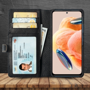Чохол книжка Stenk Premium Wallet для Xiaomi Redmi Note 12 Pro 4G Чорний