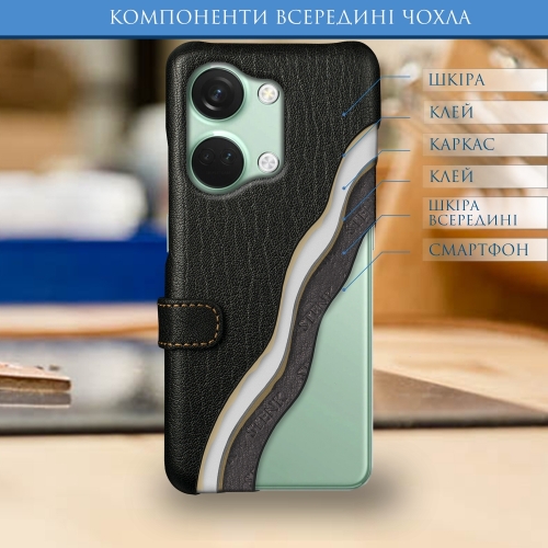 чехол-книжка на OnePlus Nord 3 Черный Stenk Premium фото 5