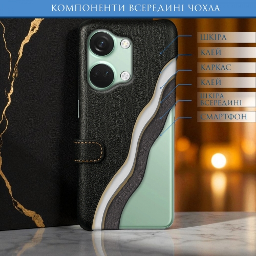чехол-книжка на OnePlus Nord 3 Черный Stenk Premium фото 5
