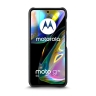 Кожаная накладка Stenk Reptile Cover для Motorola Moto G82 Чёрная