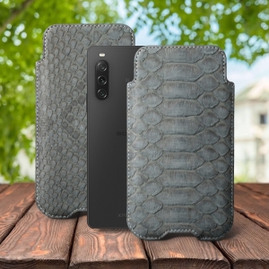 Футляр Stenk Sportage Python для Sony Xperia 10 V Серый