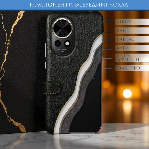 чохол-книжка на HuaWei Nova 13 Чорний Stenk Premium фото 5