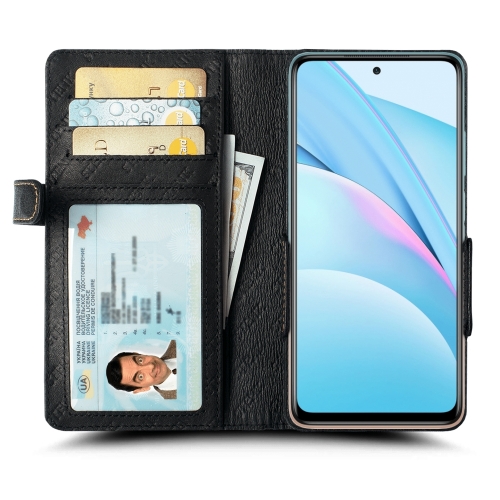 чехол-книжка на Xiaomi Mi 10T Lite Черный Stenk Wallet фото 2