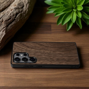 Накладка SkinBacker Wood Samsung Galaxy S25 Ultra Американський горіх