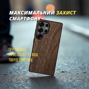 Накладка SkinBacker Wood Samsung Galaxy S25 Ultra Американський горіх