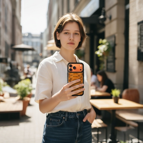 бампер на Apple iPhone 17 Pro Max Коричневый Stenk ExBacker фото 3