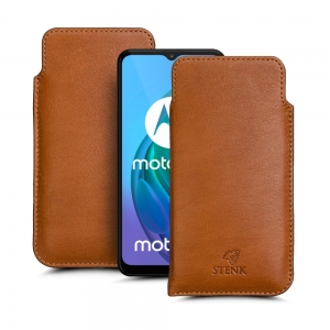 Футляр Stenk Elegance для Motorola Moto G10 Camel