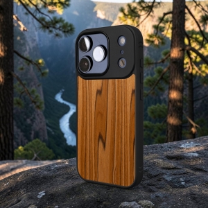 Накладка SkinBacker Wood для Apple iPhone 17 Pro Римська оливка