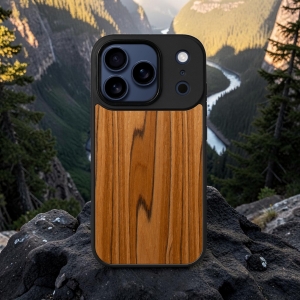 Накладка SkinBacker Wood для Apple iPhone 17 Pro Римська оливка