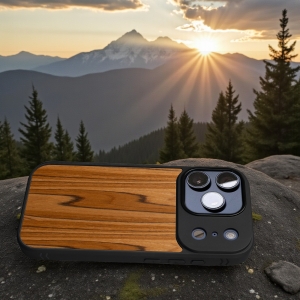 Накладка SkinBacker Wood для Apple iPhone 17 Pro Римська оливка