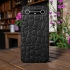 Кожаная накладка Stenk Reptile Cover для TECNO Pova Slim 5G Чёрная