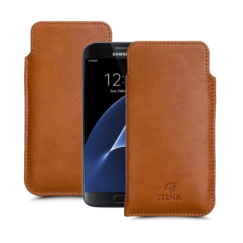 чохол-футляр на Samsung Galaxy S7 Світло-коричневий Stenk Elegance фото 1