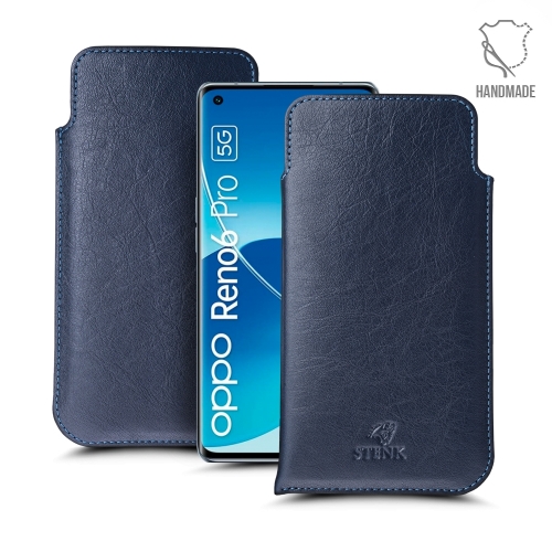 чехлы-футляры на OPPO Reno6 Pro 5G (Snapdragon) Синий Stenk Elegance фото 1