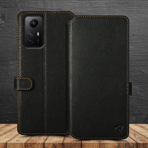 чехол-кошелек на Xiaomi Redmi Note 12S Черный Stenk Premium Wallet фото 1