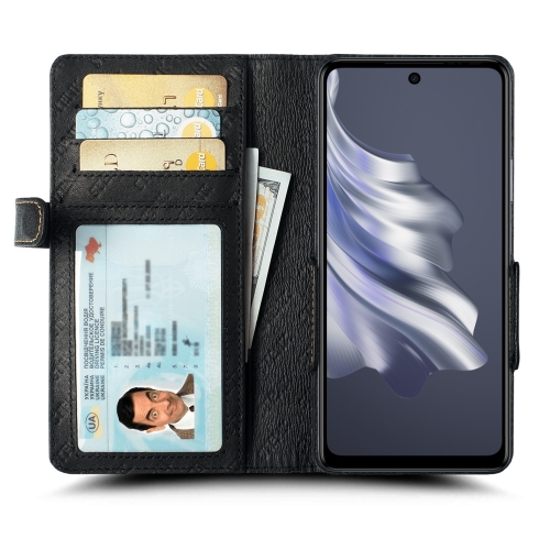 чохол-книжка на TECNO Spark 20 Pro Чорний Stenk Wallet фото 2