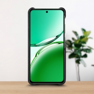 Шкіряна накладка Stenk WoodBacker для OPPO Reno12 FS Чорний