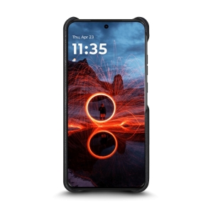 Кожаная накладка Stenk Reptile Cover для Motorola ThinkPhone 25 Черный