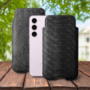 Футляр Stenk Sportage Python для Samsung Galaxy S23 Чорний