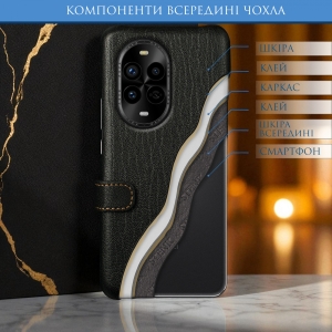 Чехол книжка Stenk Premium для HuaWei Nova 13 Pro Чёрный