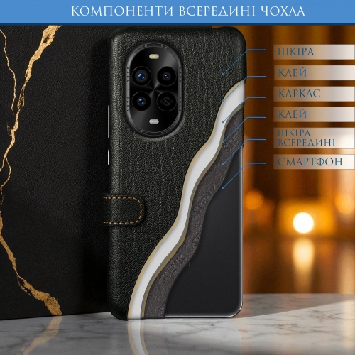 чехол-книжка на HuaWei Nova 13 Pro Черный Stenk Premium фото 5