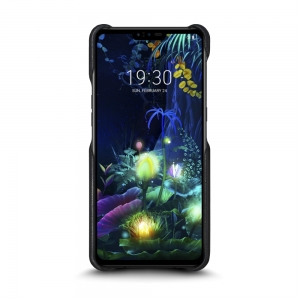 Шкіряна накладка Stenk Reptile Cover для LG V50 ThinQ Чорна