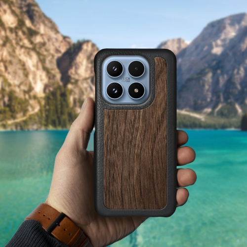 бампер на Xiaomi 17 Черный Stenk WoodBacker фото 3