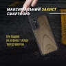 Шкіряна накладка Stenk WoodBacker для Samsung Galaxy M52 5G Чорна