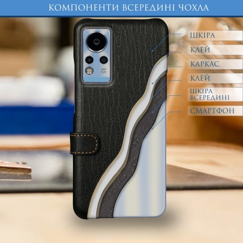 чехол-книжка на Infinix Note 11 Черный Stenk Premium фото 5