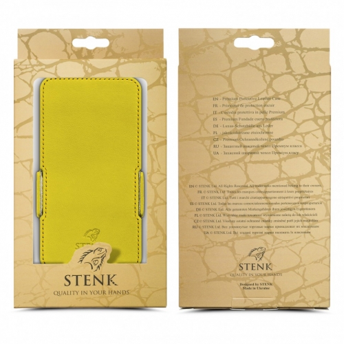 чохол-фліп на LG G4 Stylus Жовтий Stenk Сняты с производства фото 8