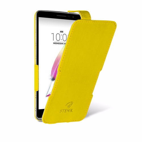 чохол-фліп на LG G4 Stylus Жовтий Stenk Сняты с производства фото 2