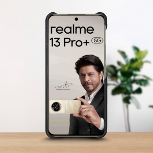 Шкіряна накладка Stenk WoodBacker для Realme 13 Pro Plus Чорний