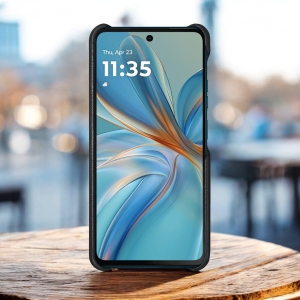 Шкіряна накладка Stenk Reptile Cover для Motorola Moto G75 Чорний