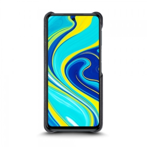 Шкіряна накладка Stenk Cover для Xiaomi Redmi Note 9S Чорна
