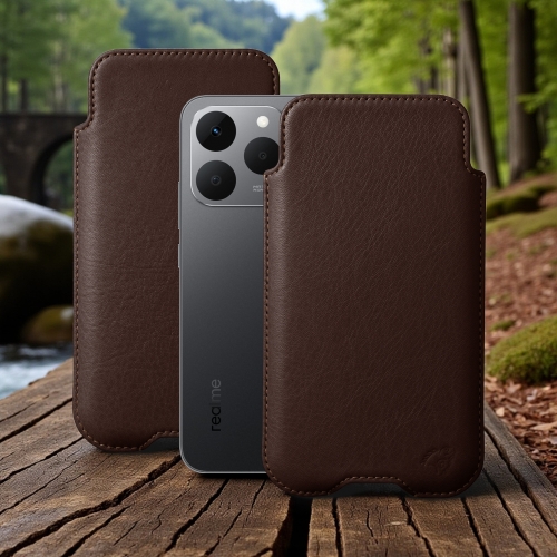 чохол-футляр на Realme 15T Коричневий Stenk Sportage фото 1