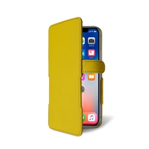 Чехол книжка Stenk Prime для Apple iPhone X / Xs Желтый