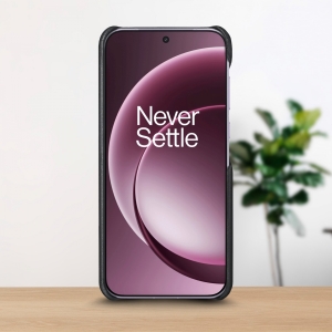 Кожаная накладка Stenk WoodBacker для OnePlus 15 Черный