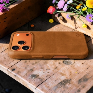 Накладка Stenk Cover Crazy Horse для Apple iPhone 17 Pro Max Cаmel