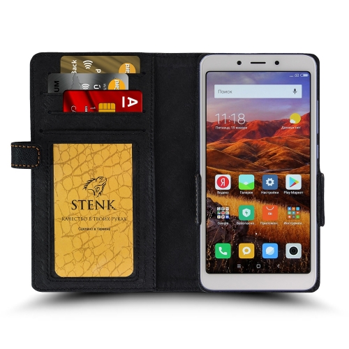 чохол-книжка на Xiaomi Redmi 6 Чорний Stenk Wallet фото 2