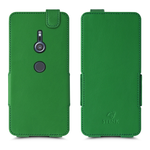 чехол-флип на Sony Xperia XZ2 Зелёный Stenk Prime фото 1