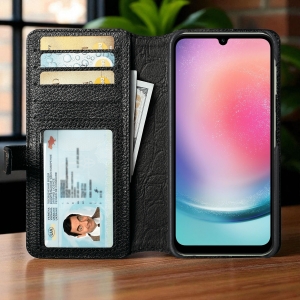 Чохол книжка Stenk Premium Wallet для Samsung Galaxy A24 4G Чорний