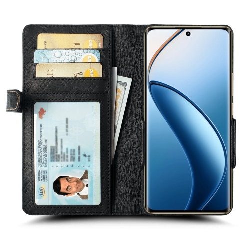 чехол-книжка на Realme 12 Pro Plus Черный Stenk Wallet фото 2