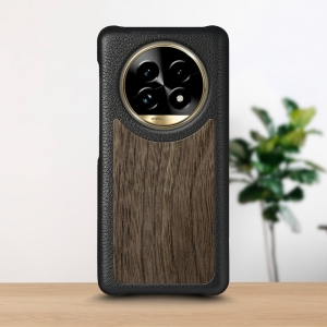Шкіряна накладка Stenk WoodBacker для Realme 13 Pro Чорний