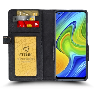 Чохол книжка Stenk Wallet для Xiaomi Redmi Note 9 Чорний