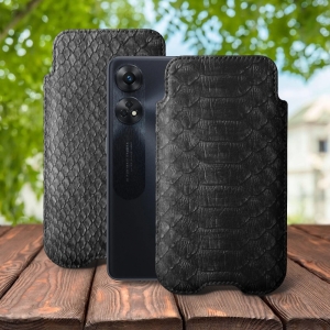 Футляр Stenk Sportage Python для OPPO Reno8 T Чёрный