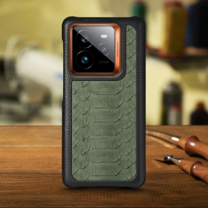 Накладка Stenk ExBacker Python Scales Realme GT 7 Pro Оливковий