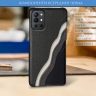 Кожаная накладка Cover для OnePlus 9R Чёрная