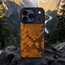 Накладка SkinBacker Mini Python Scales для Apple iPhone 17 Pro Коричневий